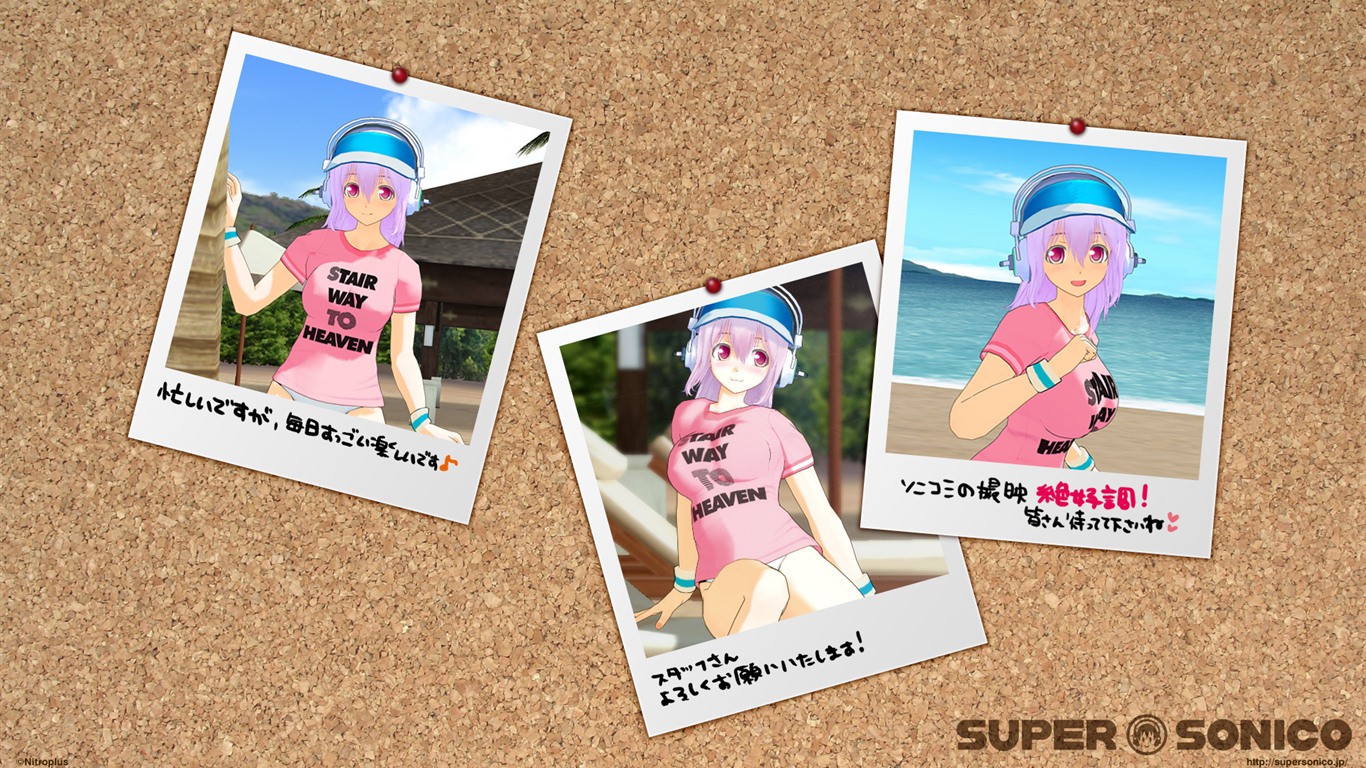 Super-Sonico HD anime wallpapers #14 - 1366x768