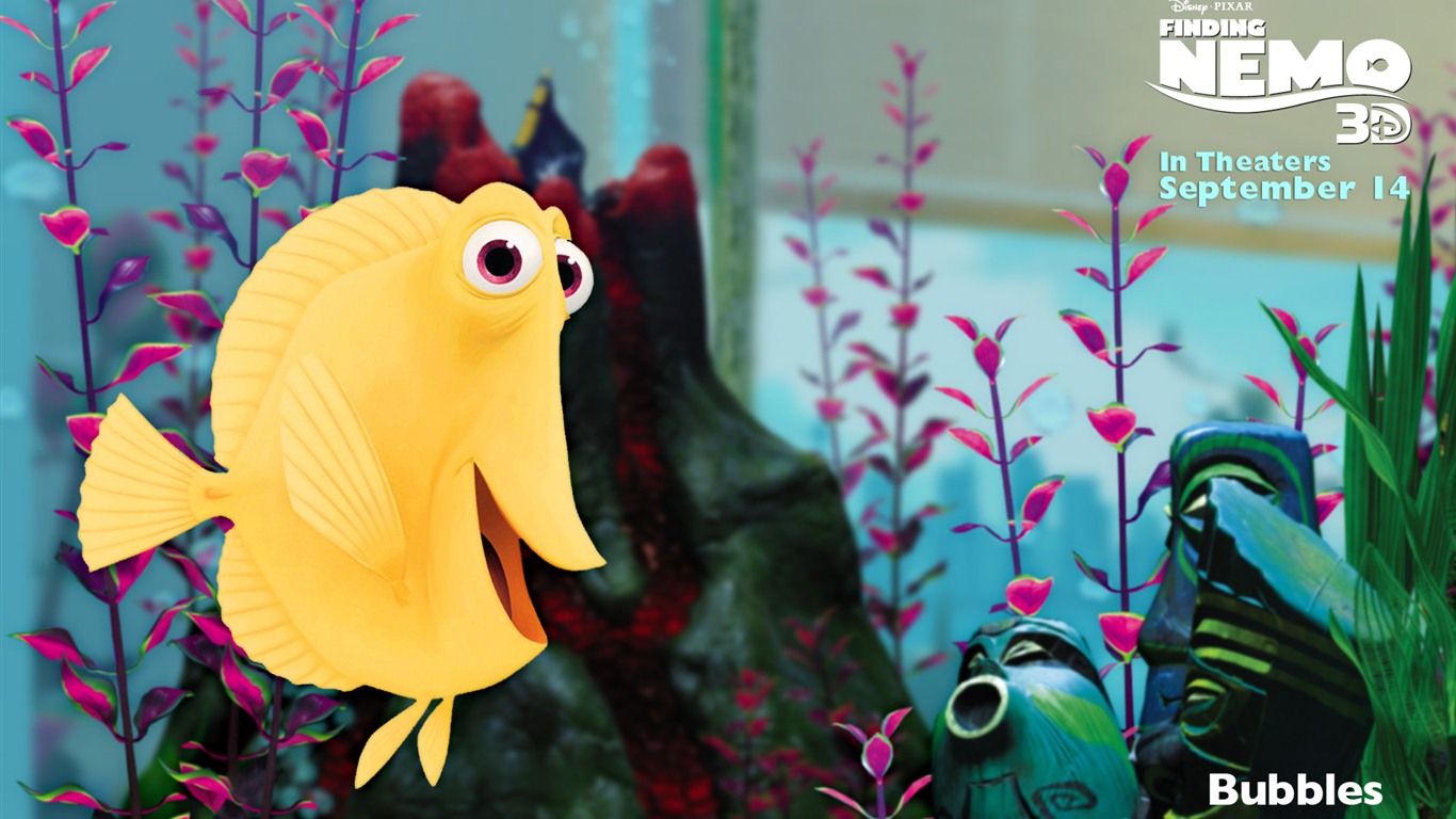 Buscando a Nemo 3D 2012 HD fondos de pantalla #4 - 1366x768