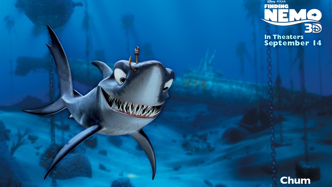 Finding Nemo 3D 海底总动员 3D 2012高清壁纸5 - 1366x768