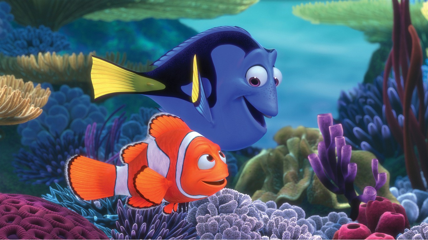 Finding Nemo 3D 海底总动员 3D 2012高清壁纸10 - 1366x768