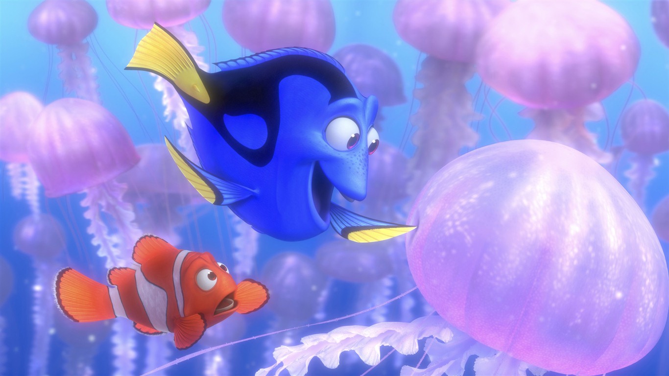 Buscando a Nemo 3D 2012 HD fondos de pantalla #14 - 1366x768