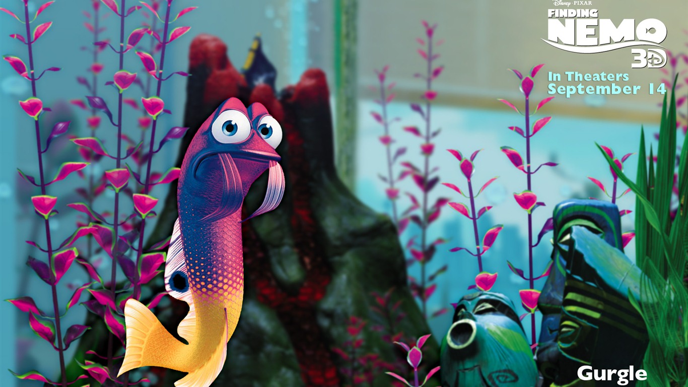 Buscando a Nemo 3D 2012 HD fondos de pantalla #17 - 1366x768