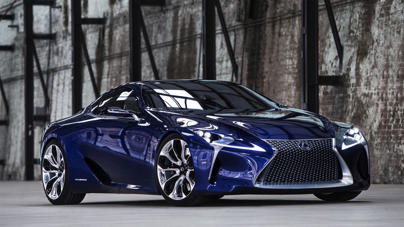 2012 Lexus LF-LC синий концепцию HD обои #4 - 1366x768