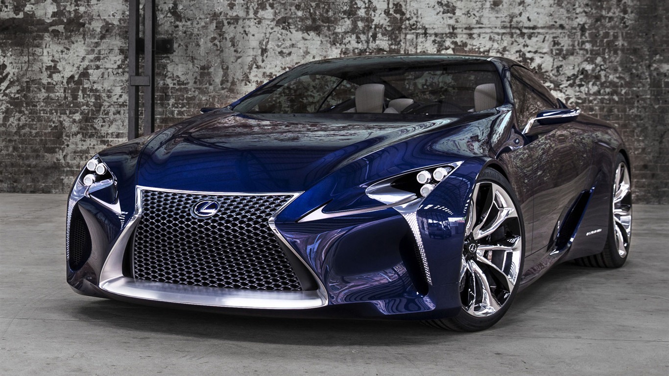 2012 Lexus LF-LC Blue concept 雷克薩斯 藍色概念車 高清壁紙 #6 - 1366x768