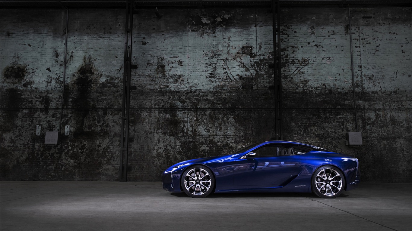 2012 Lexus LF-LC Blue concept 雷克薩斯 藍色概念車 高清壁紙 #7 - 1366x768