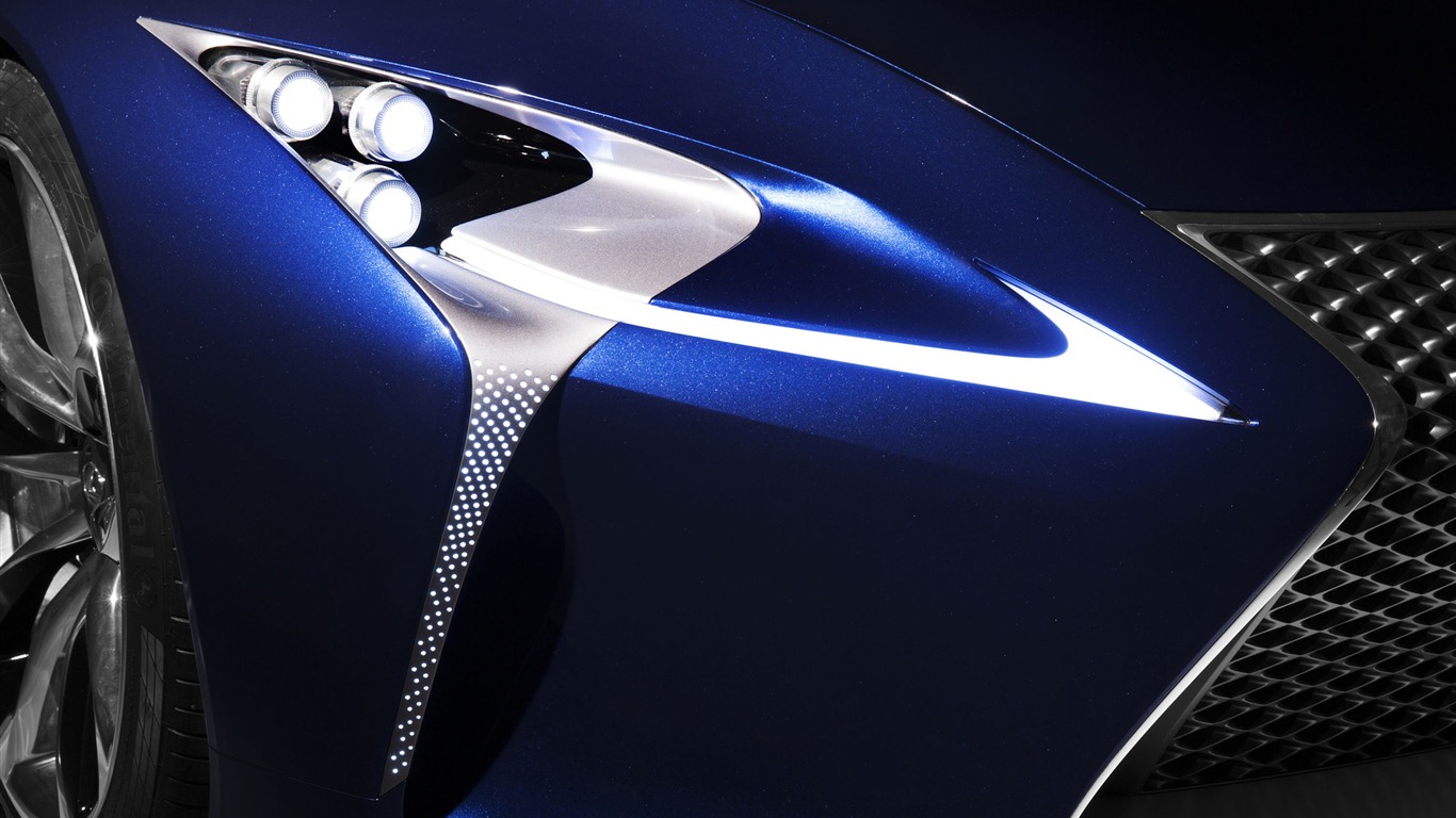 2012 Lexus LF-LC синий концепцию HD обои #11 - 1366x768