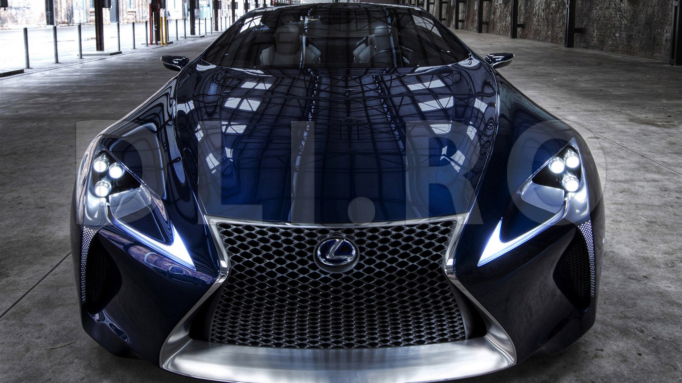 2012 Lexus LF-LC Blue concept 雷克薩斯 藍色概念車 高清壁紙 #15 - 1366x768