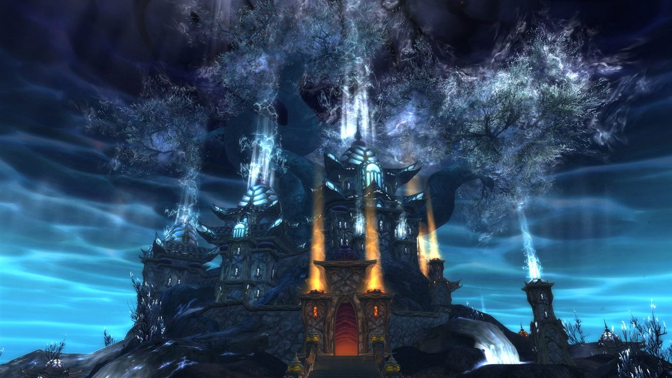 World of Warcraft: Mists of Pandaria fondos de pantalla HD #2 - 1366x768
