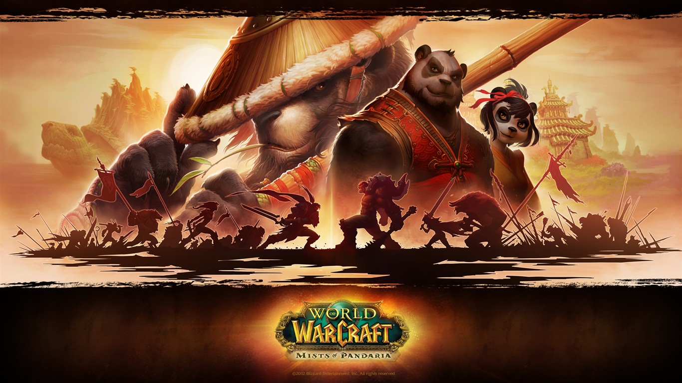 World Of Warcraft: Туманы Pandaria обои HD #7 - 1366x768