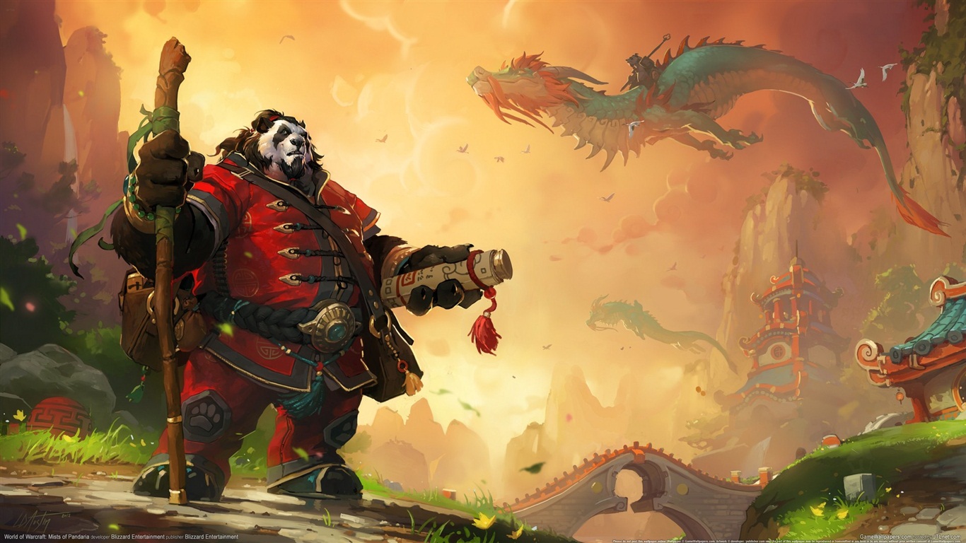 World of Warcraft: Mists of Pandaria fondos de pantalla HD #12 - 1366x768