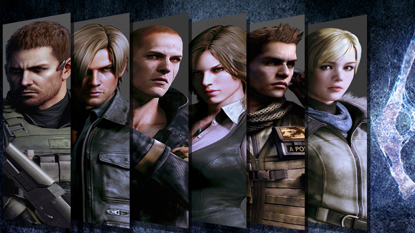Resident Evil 6 обои HD игры #2 - 1366x768