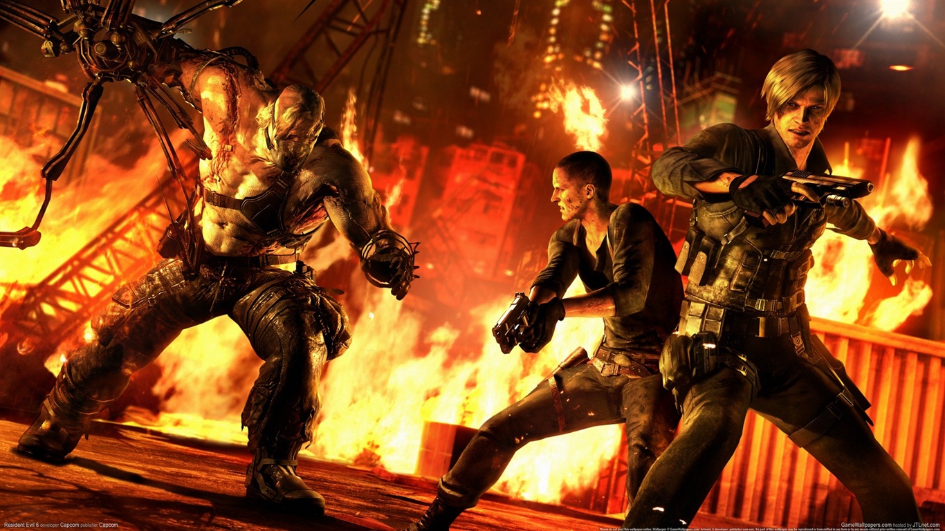 Resident Evil 6 обои HD игры #15 - 1366x768