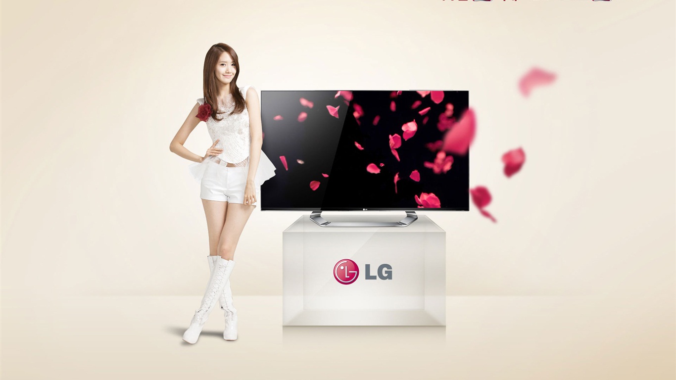 Girls Generation ACE et avenants LG annonces HD fonds d'écran #20 - 1366x768