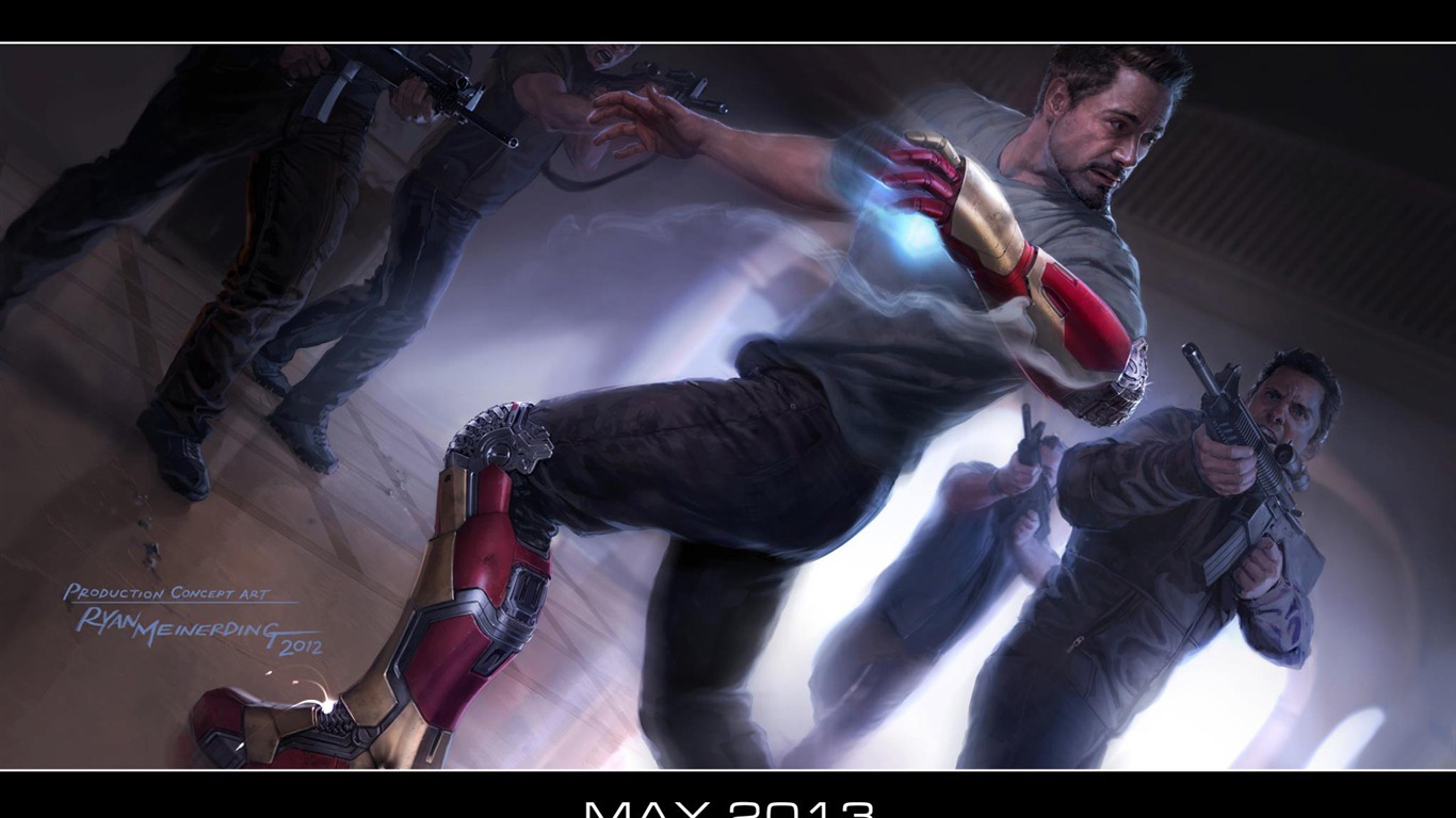 Iron Man 3 fondos de pantalla HD #14 - 1366x768