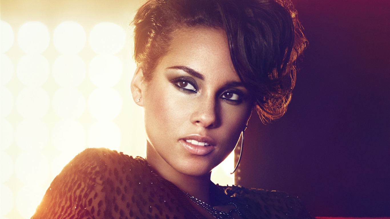 Alicia Keys красивые обои #17 - 1366x768