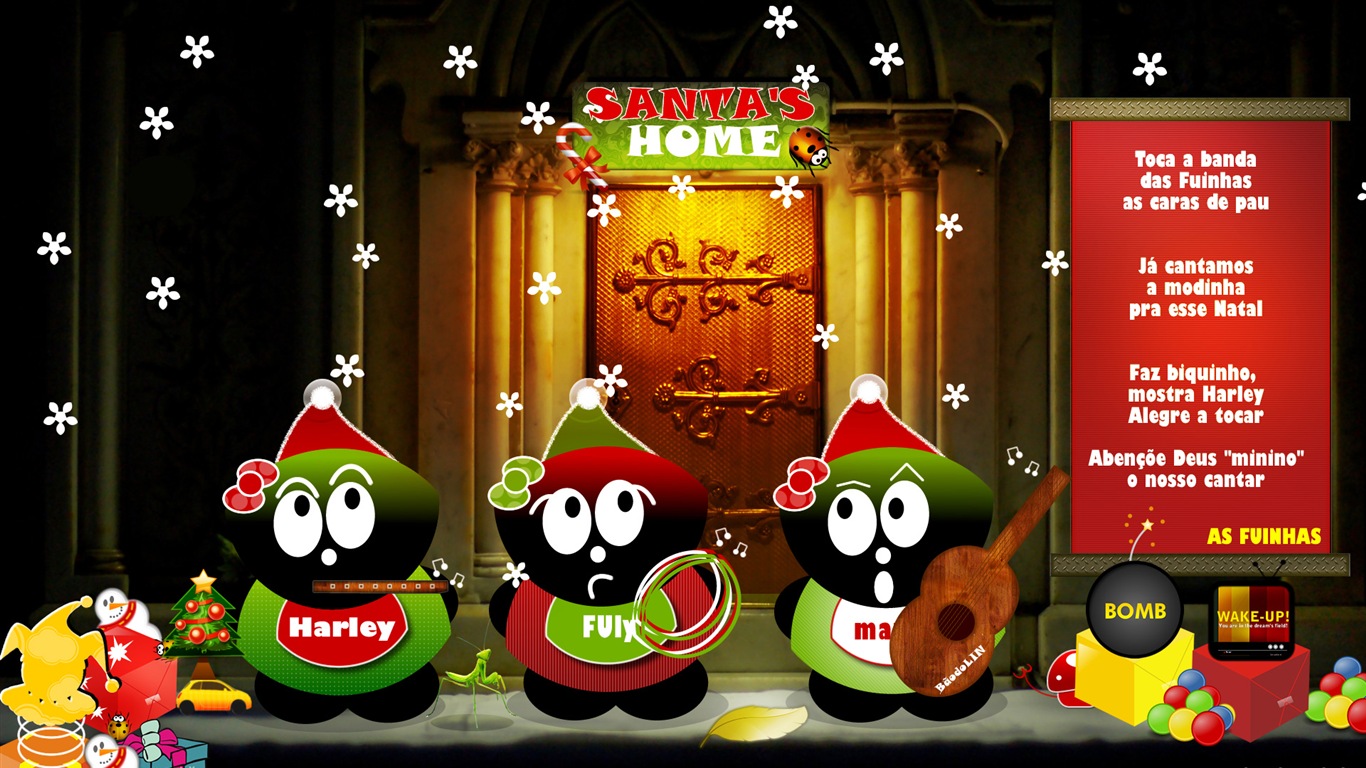 Merry Christmas HD Wallpaper Featured #12 - 1366x768