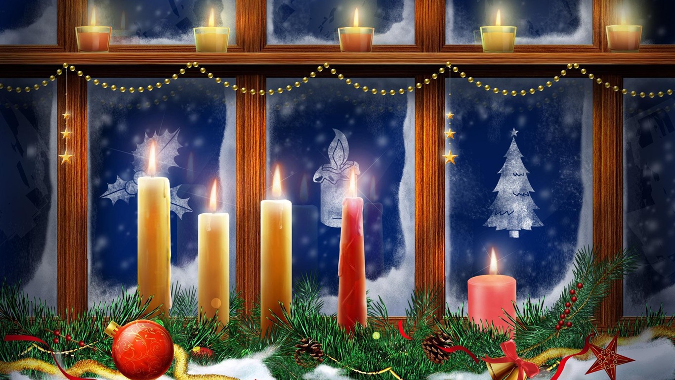 Merry Christmas HD Wallpaper destacados #14 - 1366x768
