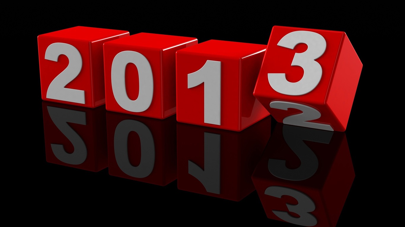 2013 Šťastný Nový Rok HD Tapety na plochu #10 - 1366x768