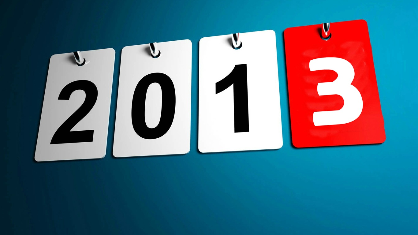 2013 Šťastný Nový Rok HD Tapety na plochu #20 - 1366x768