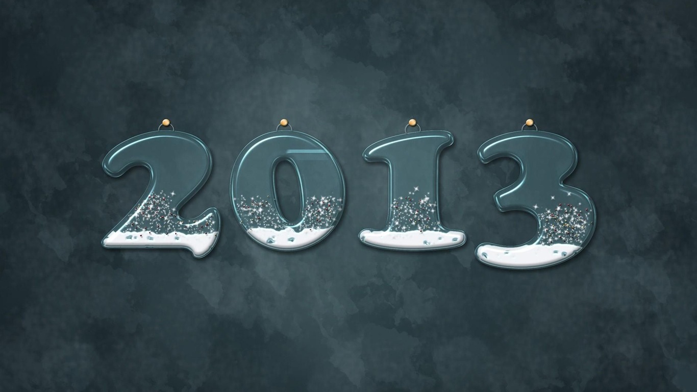2013 Año Nuevo fondo de pantalla tema creativo (1) #18 - 1366x768