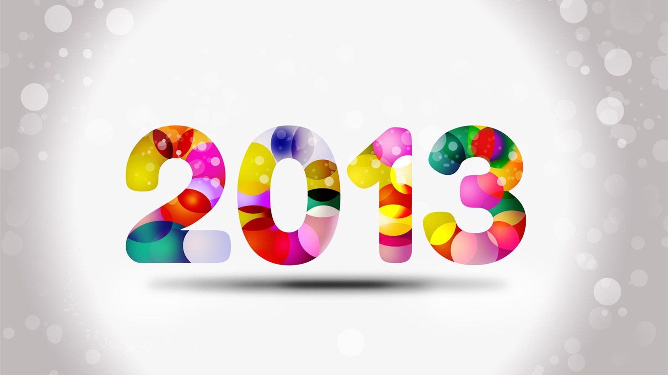 2013 Новый Год тема творческого обои (2) #4 - 1366x768