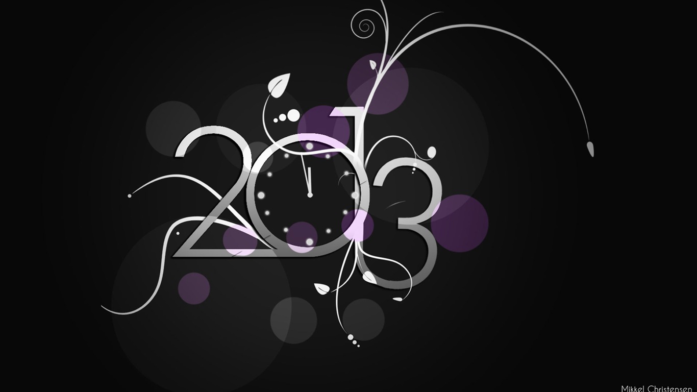 2013 새해 테마 창작 배경 화면 (2) #12 - 1366x768