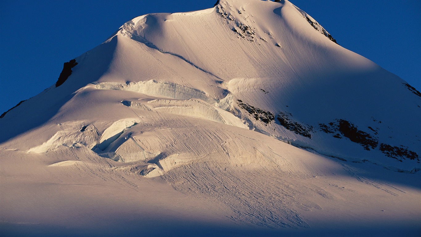 Windows 8 Wallpaper: Antarktis, Schnee Landschaft der Antarktis Pinguine #11 - 1366x768