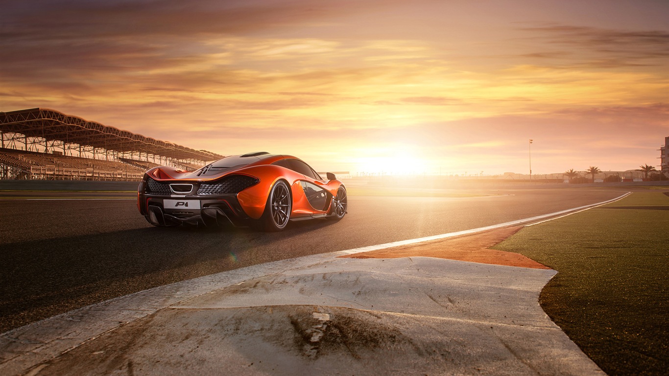 2013 McLaren P1 суперкар HD обои #4 - 1366x768