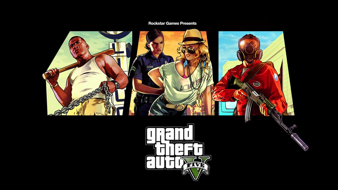 차량 절도 V GTA 5 HD 게임 배경 화면 #6 - 1366x768