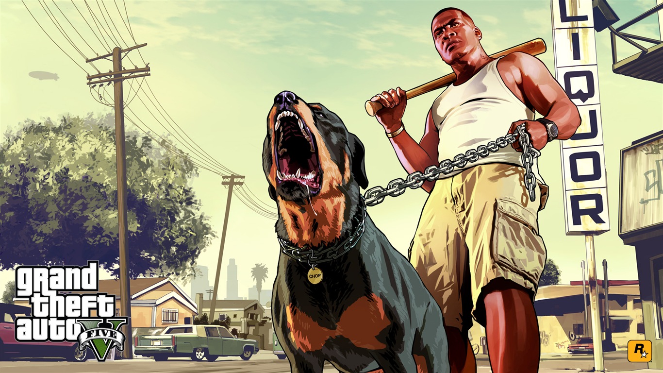 Grand Theft Auto V GTA 5 fonds d'écran de jeux HD #9 - 1366x768