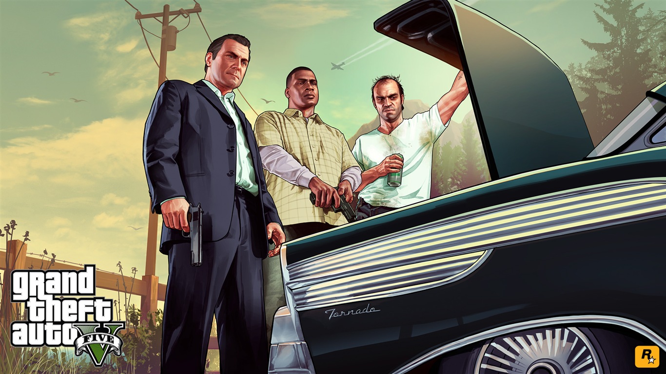 Grand Theft Auto V GTA 5 обои HD игры #20 - 1366x768