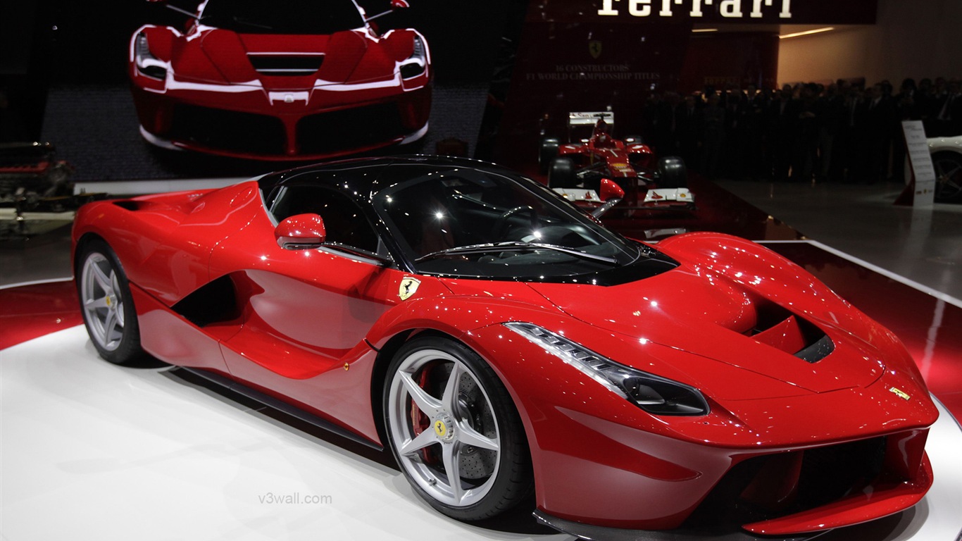 2013 Ferrari LaFerrari красного суперкара HD обои #2 - 1366x768