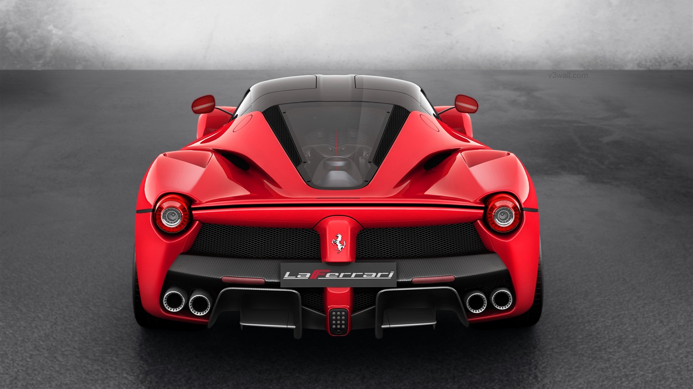 2013フェラーリLaFerrari赤いスーパーカーのHD壁紙 #8 - 1366x768