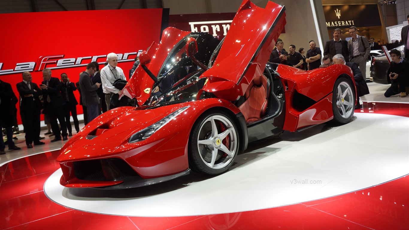 2013 Ferrari supercar rojo LaFerrari HD fondos de pantalla #9 - 1366x768