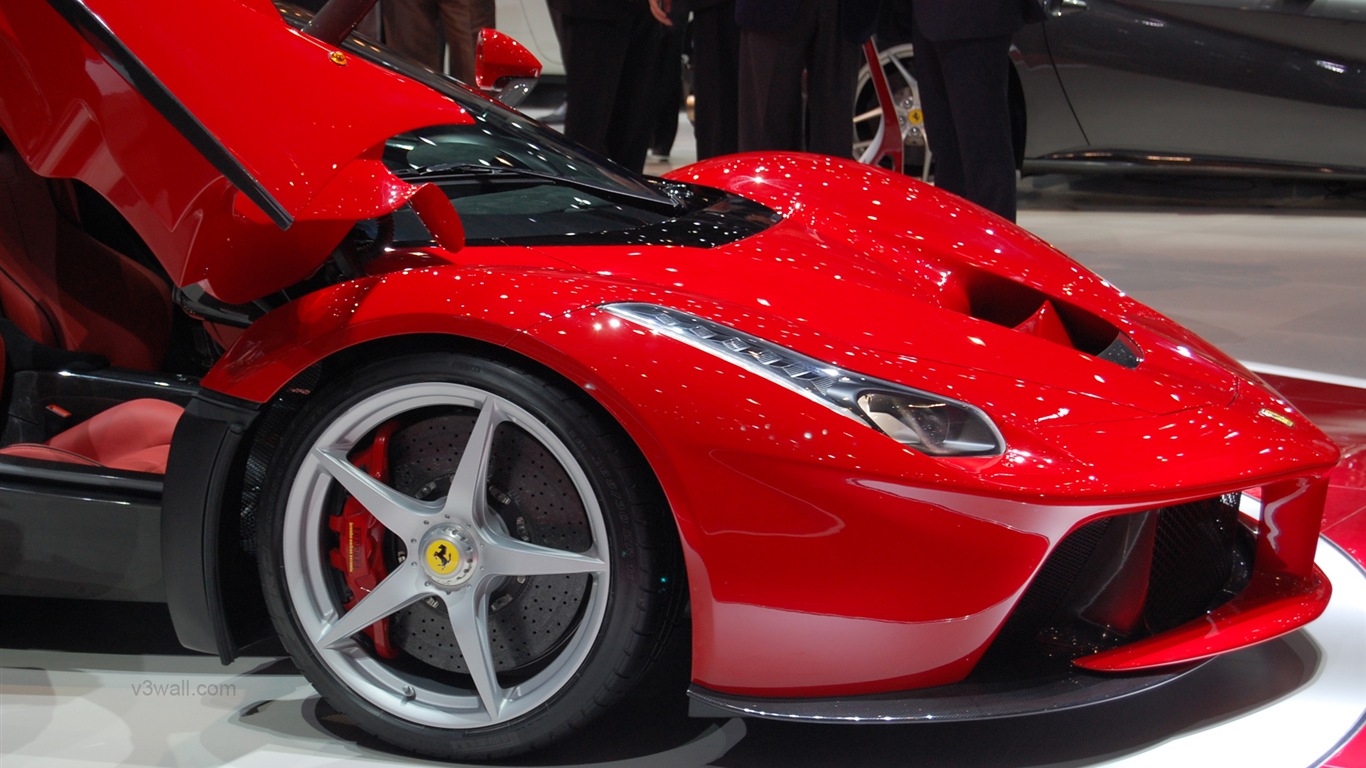 2013 Ferrari LaFerrari 法拉利LaFerrari红色超级跑车高清壁纸20 - 1366x768