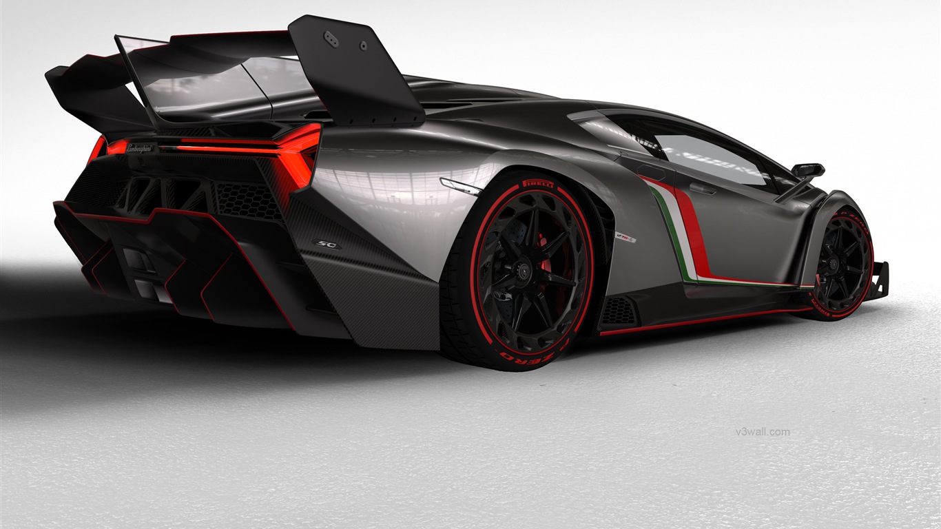 2013 Lamborghini Veneno superdeportivo de lujo HD fondos de pantalla #2 - 1366x768