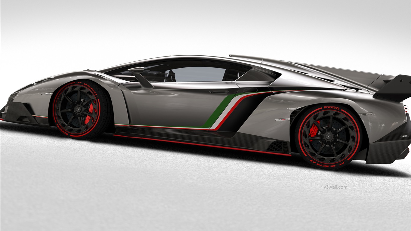 2013 Lamborghini Veneno luxury supercar HD wallpapers #3 - 1366x768