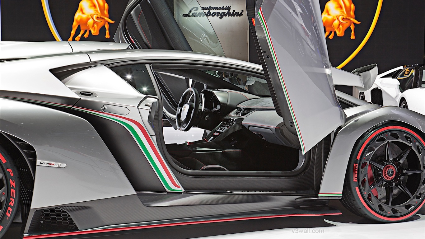 2013 Lamborghini Veneno Luxus-Supersportwagen HD Wallpaper #11 - 1366x768
