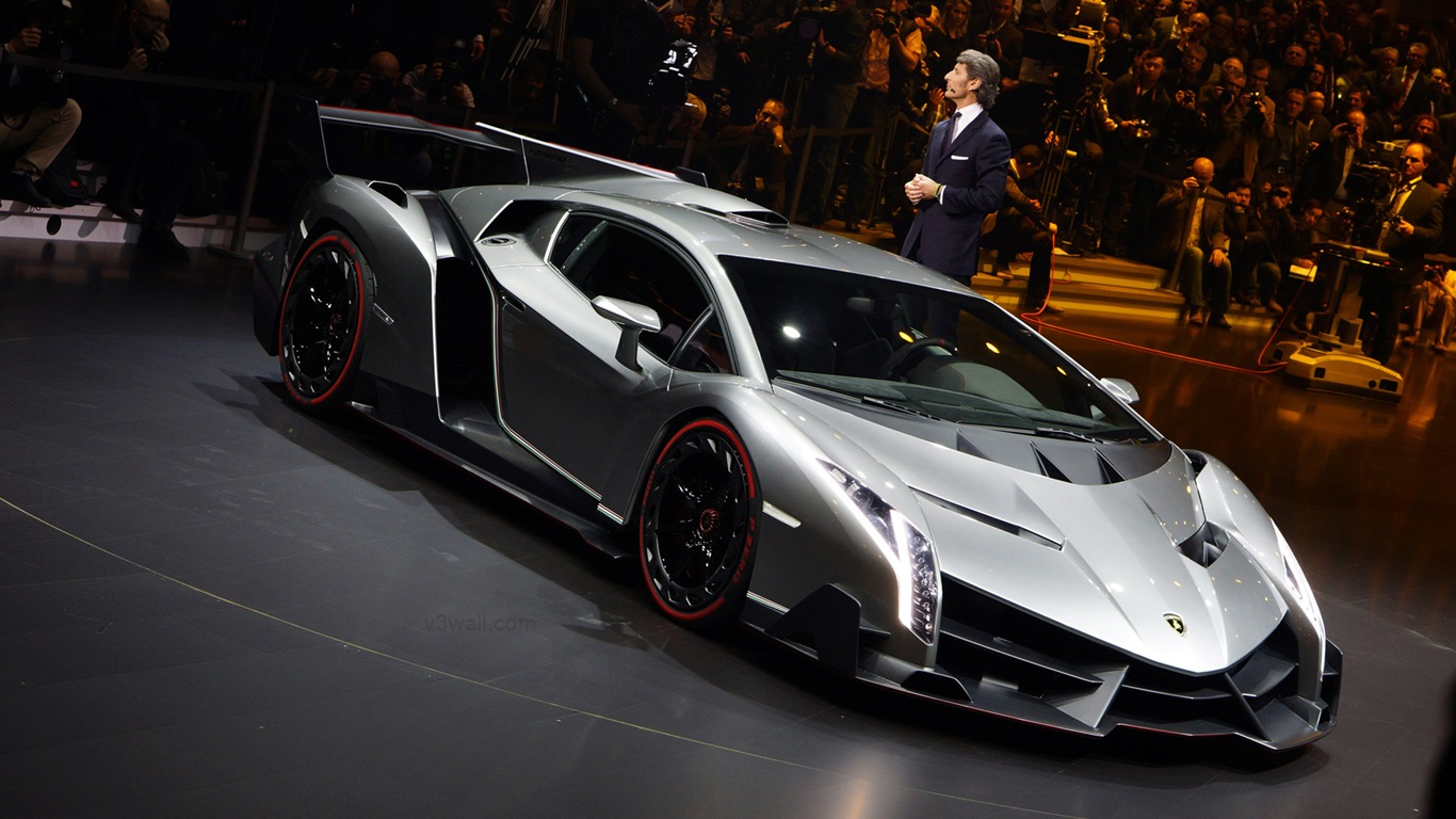 2013 Lamborghini Veneno luxe supercar HD fonds d'écran #16 - 1366x768