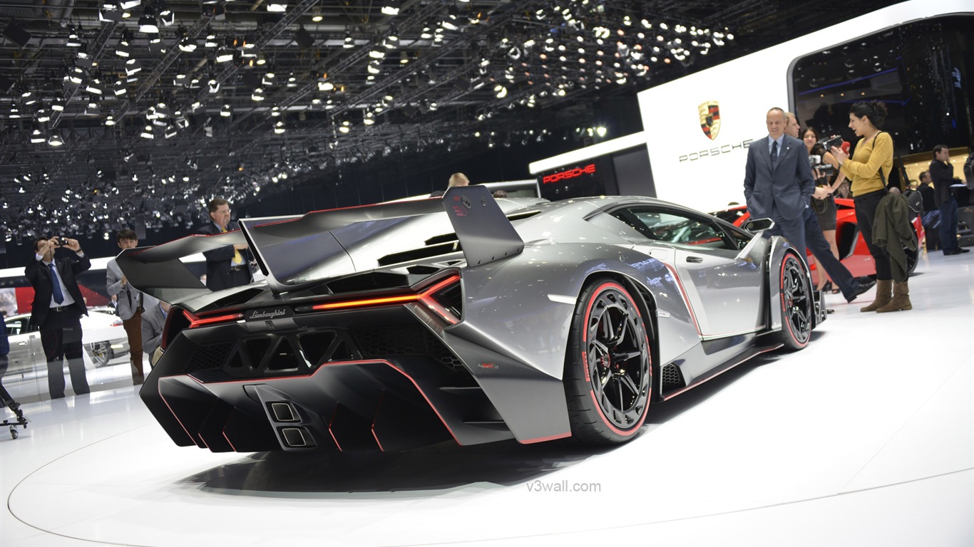 2013 Lamborghini Veneno 蘭博基尼Veneno豪華超級跑車高清壁紙 #17 - 1366x768