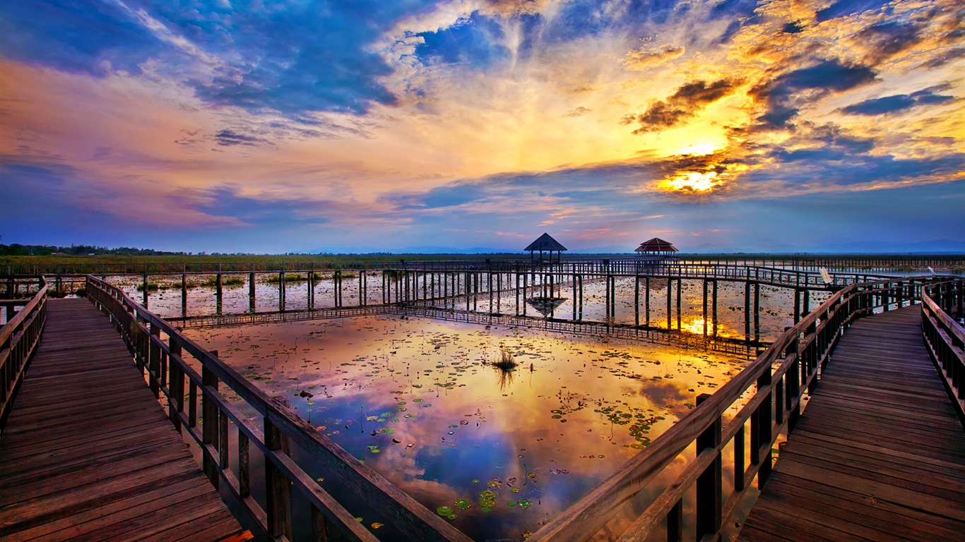 Windows 8 Theme Wallpaper: schöne Landschaft in Thailand #4 - 1366x768