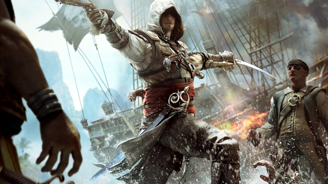 Creed IV Assassin: Black Flag HD wallpapers #6 - 1366x768
