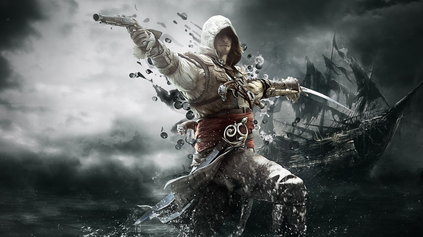 Creed IV Assassin: Black Flag HD wallpapers #8 - 1366x768