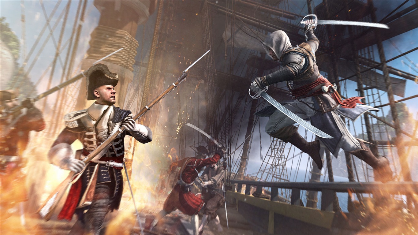 Creed IV Assassin: Black Flag HD wallpapers #12 - 1366x768