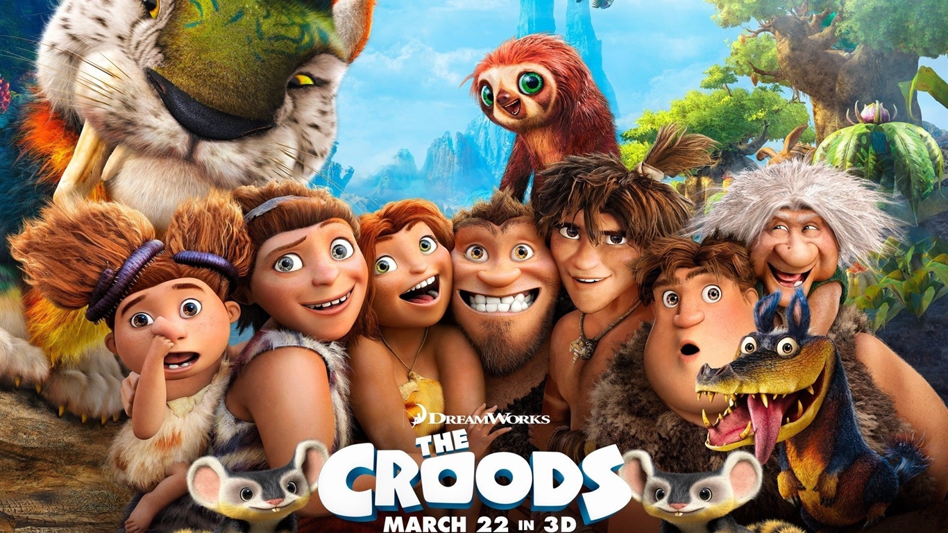 Croods HD 동영상 배경 화면 #1 - 1366x768