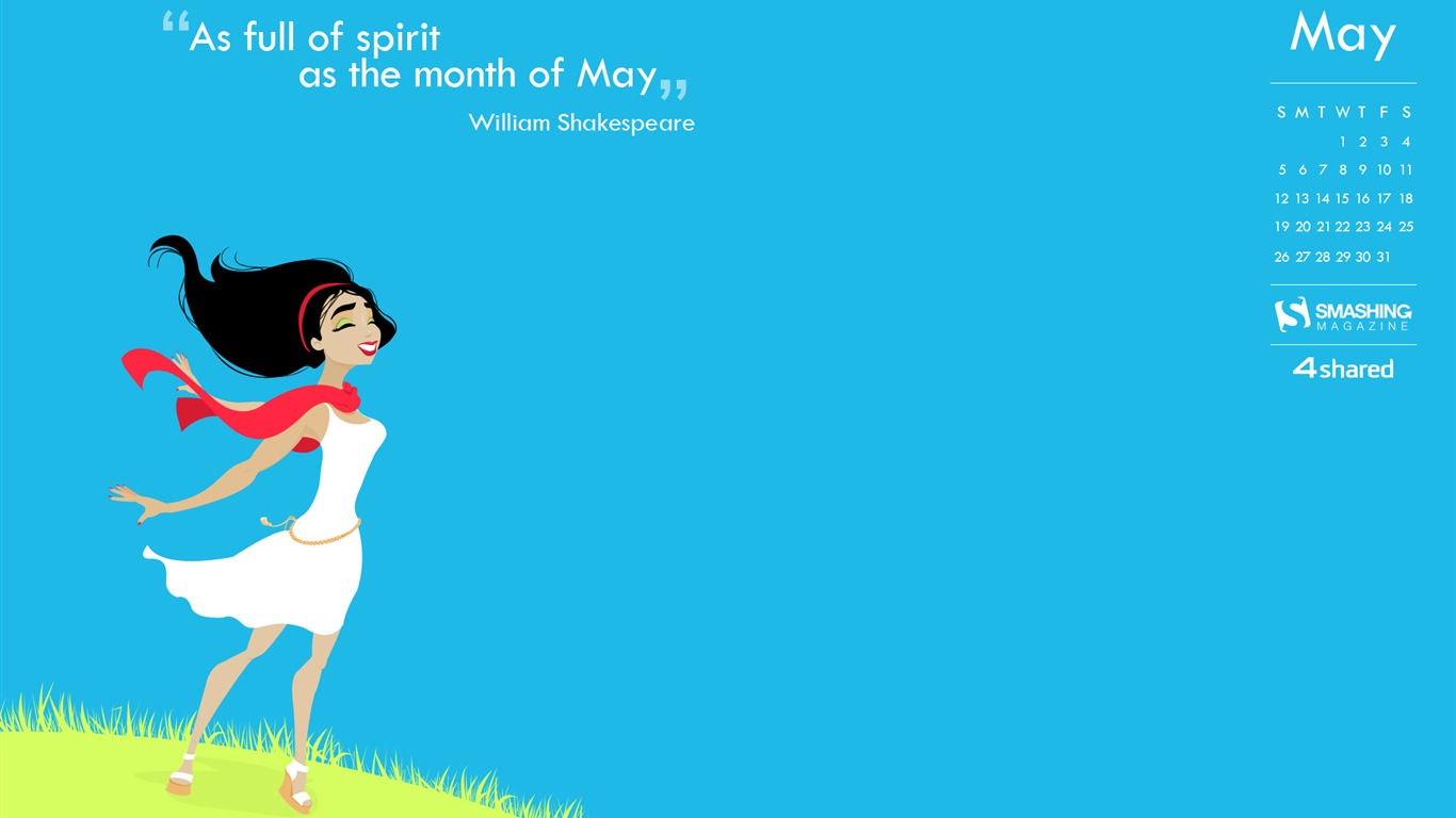 May 2013 calendar wallpaper (2) #14 - 1366x768