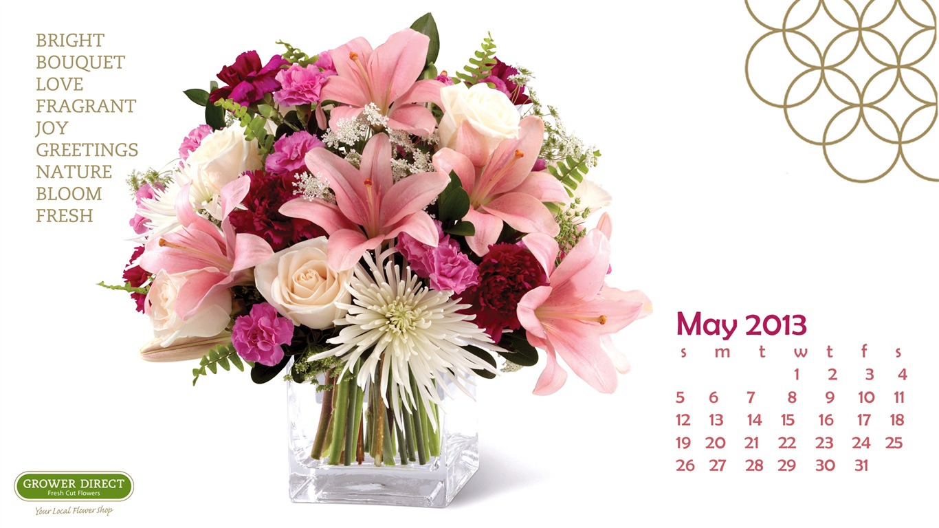 Mayo 2013 fondos de escritorio calendario (2) #22 - 1366x768