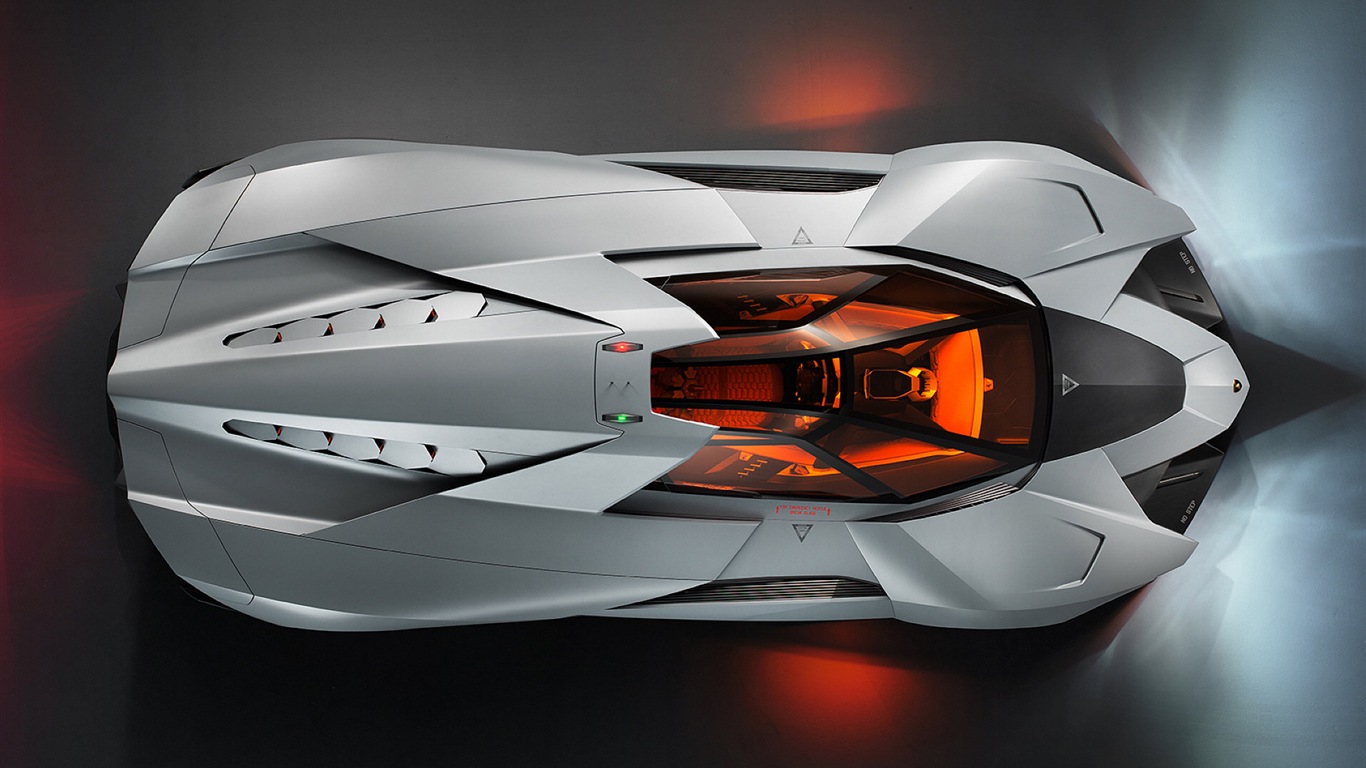 Lamborghini Egoista концепция суперкара HD обои #2 - 1366x768