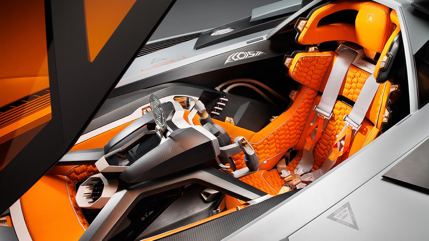 Lamborghini Concept Egoista supersport HD tapety na plochu #9 - 1366x768