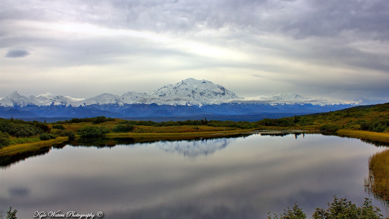 Windowsの8テーマの壁紙：アラスカの風景 #5 - 1366x768